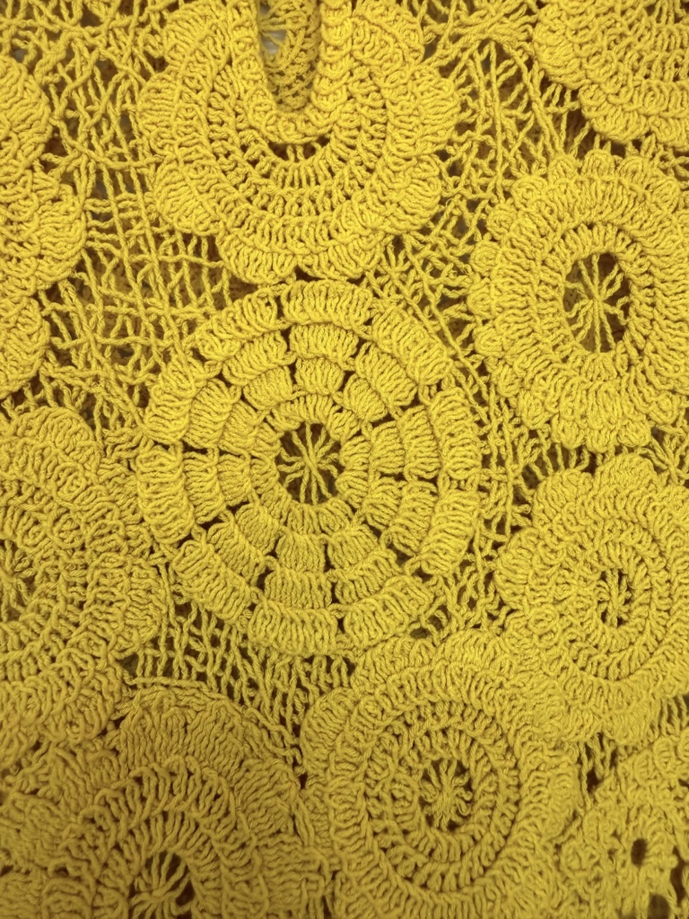 Desigual Cotton Crochet Top Size M - Picture 6 of 6